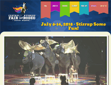 Tablet Screenshot of centralwyomingfair.com